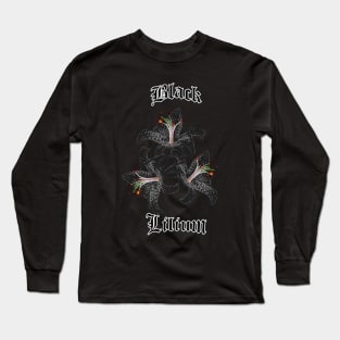 Black Lilium or Lily – Gothic flower Long Sleeve T-Shirt